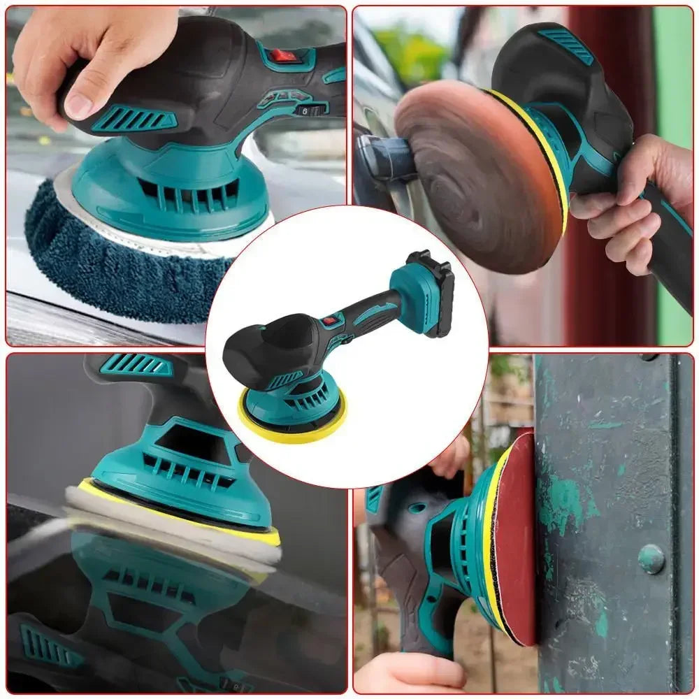 Cordless Car Polisher For Makita Battery Wireless Car Polishing Machine 6 Gears Electric Polish Machines Adjustment Power Tools