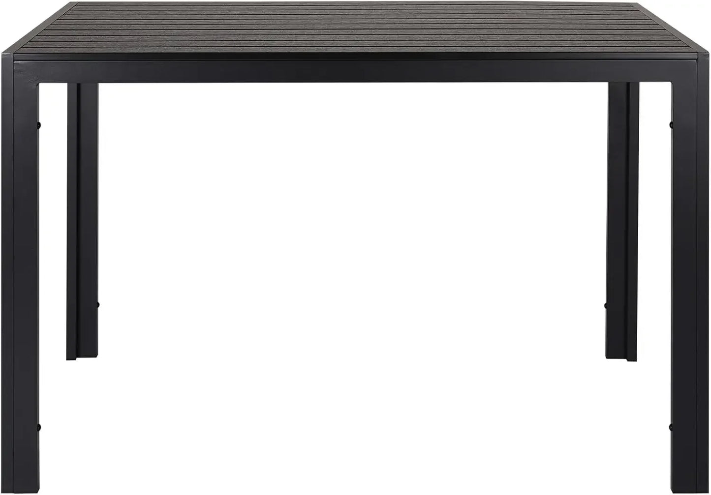 Tuintafel – Buitentafel – Terrastafel – Balkon tafel – Aluminium Tuinmeubel – Weerbestendig WPC Tafelblad – Lichtgewicht Aluminium Frame - 10 Borden Tafelblad