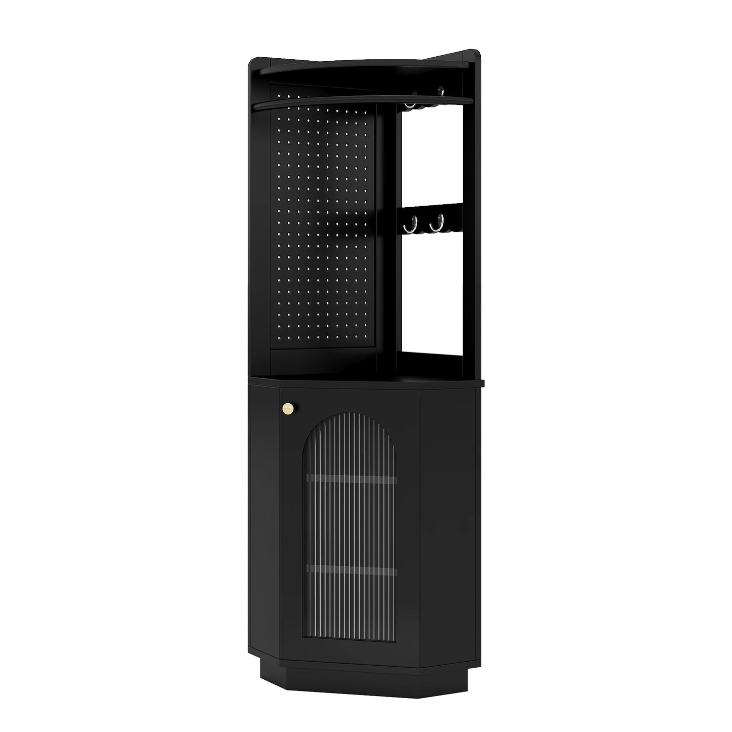 Hoekkast – Hoekmeubel – Hoekrek – Hoekopberger – Driehoekig Design – Waterbestendig Hout – Compacte Opbergruimte