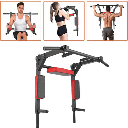Optrekstang - Pull up bar - Pull up station - Pull up Tower - 300kg - Stevige Wandgemonteerde Optrekstang – Ideaal voor Thuisfitness en Krachttraining - QUORE