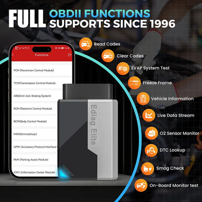 OBD2 Scanner - Diagnosecomputer - OBD - Storing Verwijderen - Uitleesapparatuur – Auto Accessoires - Auto Uitlezen - Diagnose apparatuur voor auto's - Auto Diagnose Tool met 15 Resets & Actieve Test