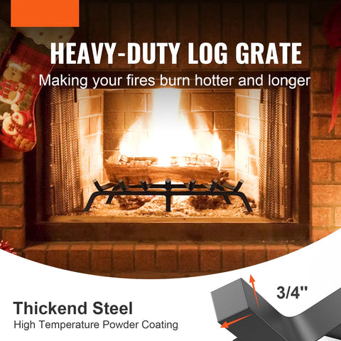 Firewood Rack - Firewood Rack - Indoor Wood Storage - Wood Storage - Wood Rack - Indoor Firewood Rack - Firewood Storage - Firewood Rack - Outdoor Firewood Rack - 27in - 6 Legs - Solid Powder Coated Steel Bars - Black