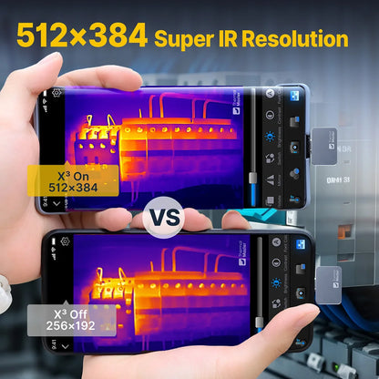 Warmtebeeldcamera – Infraroodcamera – Thermografische Camera – Warmtescanner – Warmte Detector – 256x192 Resolutie – 15x Zoom