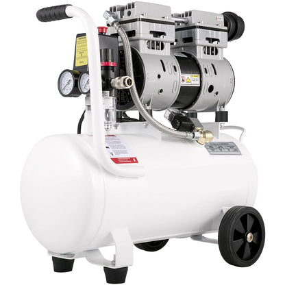 Airpress compressor - Luchtcompressor - Compressor - Stille Compressor - 50L - 1 PK - 750W - Olievrije Compressor met Stalen Tank - Ultra Stil - Draagbare - voor Werkplaats en Thuisgebruik