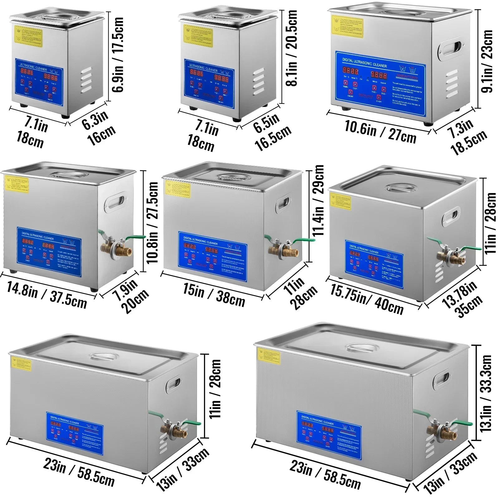 Ultrasoon Reiniger - Roestvrij Staal Professionele -  Ultrasone Reinigingsapparaat - Digitale Verwarmings Timer - Sieraden - Brillen - Tanden - 2L - QUORE