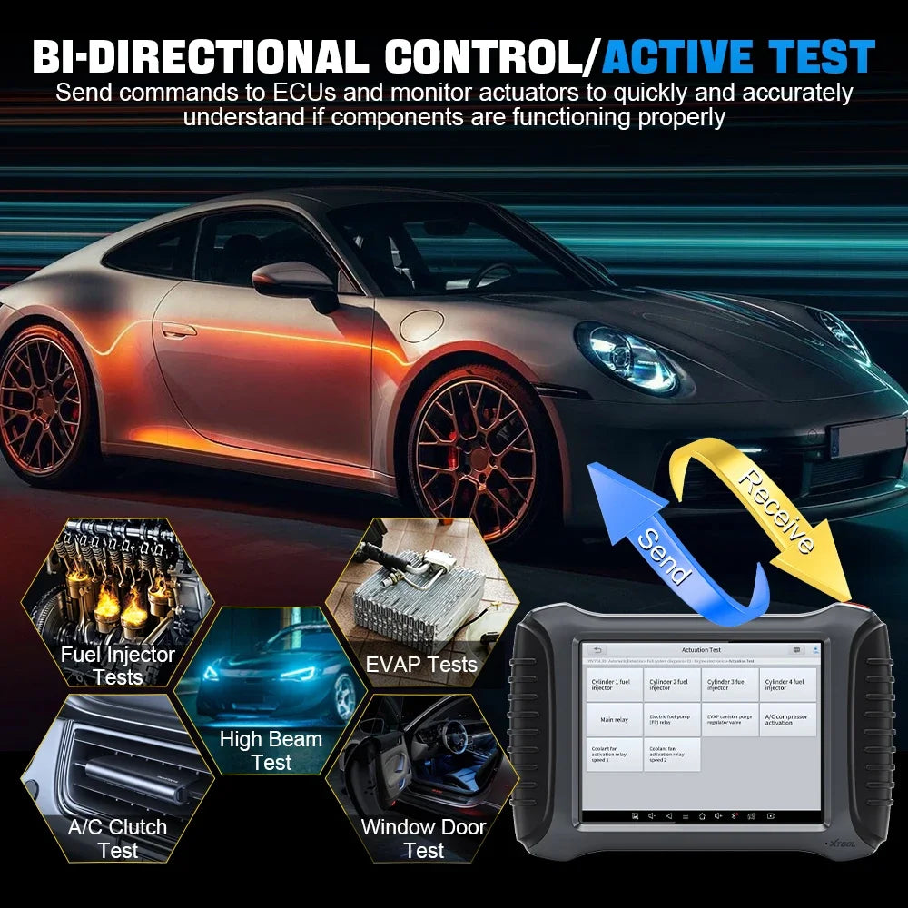 Sleutelprogrammeertool – Autosleutel Programmeren – Autodiagnose Scanner – ECU Codering – 8 Inch Scherm – 5000 mAh Batterij