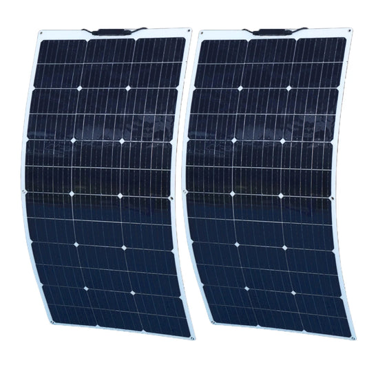 Zonnepaneel - Zonnepanelen - Monokristallijn - 200W - 20A - Zonne-kit - Lichtgewicht - Waterdicht - Flexibel