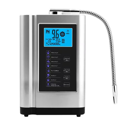 Waterionisator – Waterfilter – Waterzuiveraar – Alkalisch Water – Zuur Water – Titanium Platen – LCD-Scherm