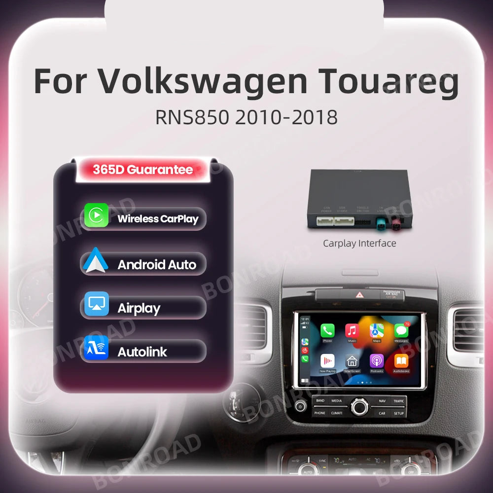 Carplay Interface – Android Auto Adapter – Draadloze Connector – Navigatiemodule – Infotainmentsysteem Upgrade – Draadloos CarPlay En Android Auto – GPS En Bluetooth – Mirror Link Ondersteuning - QUORE