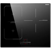 Inductie kookplaat - Induction Hob - Induction Cook Top - Inductie Fornuis - Elektrische Brander - 3-pits met Flexzone - Touch Control - Timer - Boost - Veiligheidsslot - 6800W - Zwart