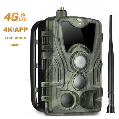 4G Trail Camera – Jachtcamera – Wildcamera – Beveiligingscamera – Fotoval – 4K Video Opname – Infrarood Nachtzicht - Alleen Wildcamera