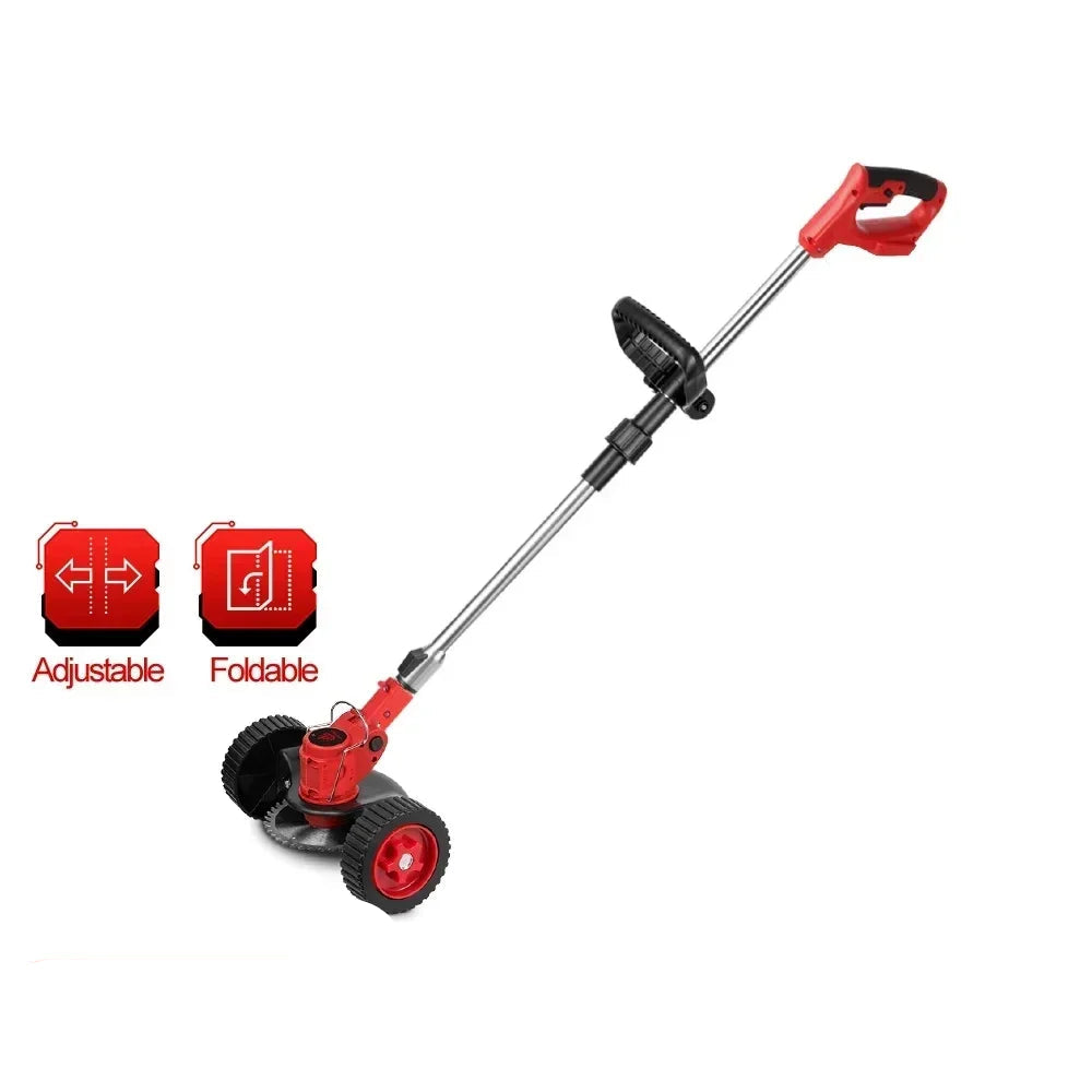 Grasmaaier - Grastrimmer - Bosmaaier - Kantenmaaier - Elektrische - Draadloze - 20000RPM - Verstelbare Vouwbare Telescopische Tuingereedschap - met 2 Accu's & EU Stekker - QUORE