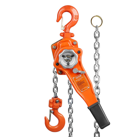 Kettingtakel - Handmatige hefboomkettingtakel - Katrol - Katrol - .075 Ton/ - 1650 lbs - 5FT - Kom mee G80 Gegalvaniseerd Koolstofstaal - voor Garage Fabrieksdok