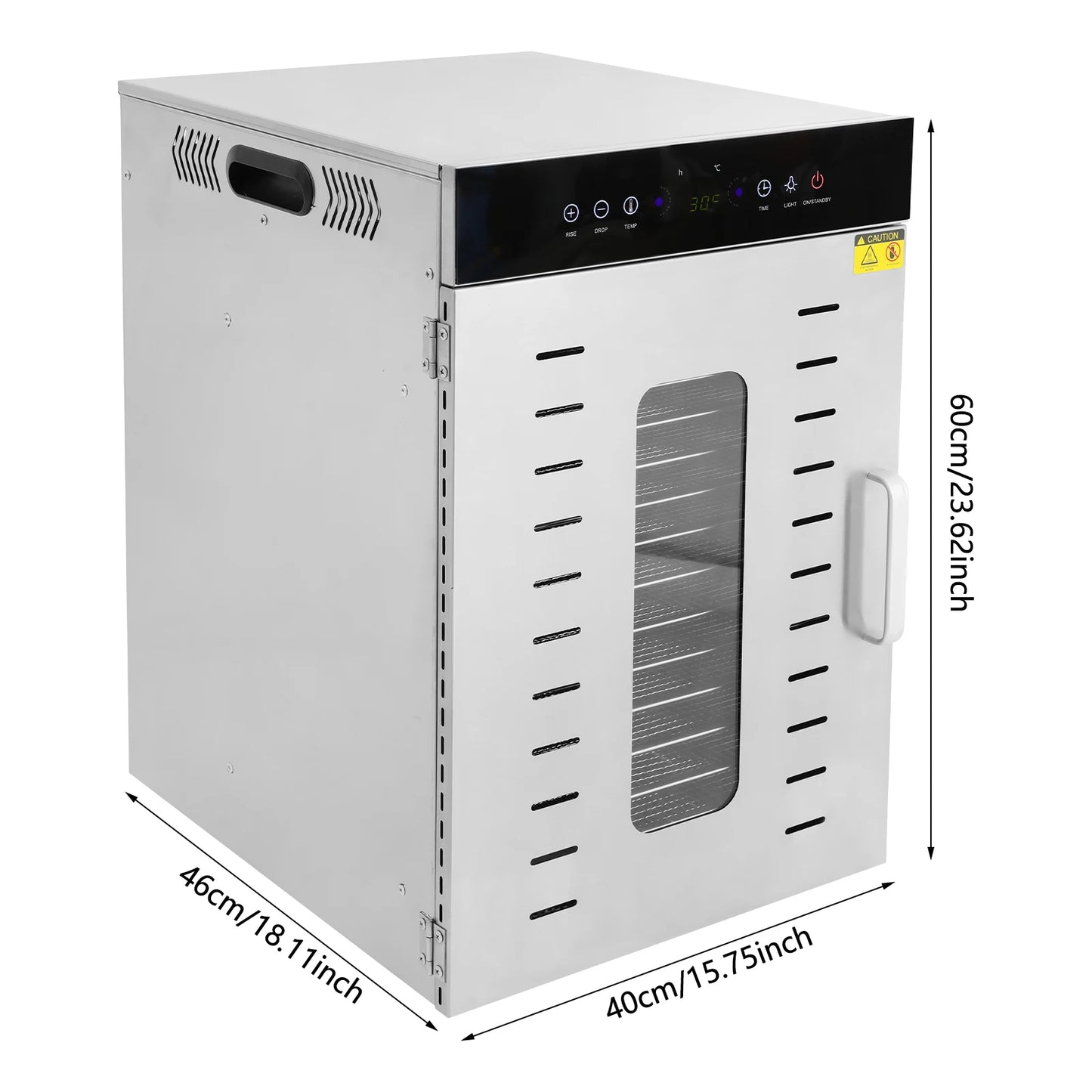 Stainless Steel Fruit Dehydrator Machine Food Dehydrator Dehydrator Machine 16-Tray Food Dehydrator