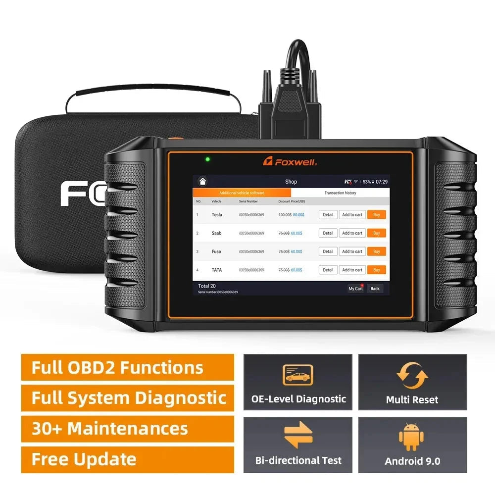 Autodiagnose Scanner – Autodiagnose Apparaat – Diagnose Tool – Foutcode Reader – 5,5 Inch Touchscreen – WiFi Updates
