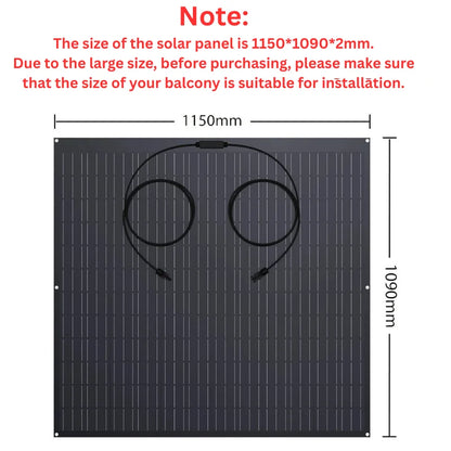 Zonnestroomsysteem – Solar Sets – Zonnepanelen Kit – Zonne-energie Thuis – Zonne-energie Systeem – 960W Met 4x240W Panelen + 800W Micro-omvormer – Compact & Lichtgewicht – Eenvoudige Doe-Het-Zelf Installatie - QUORE