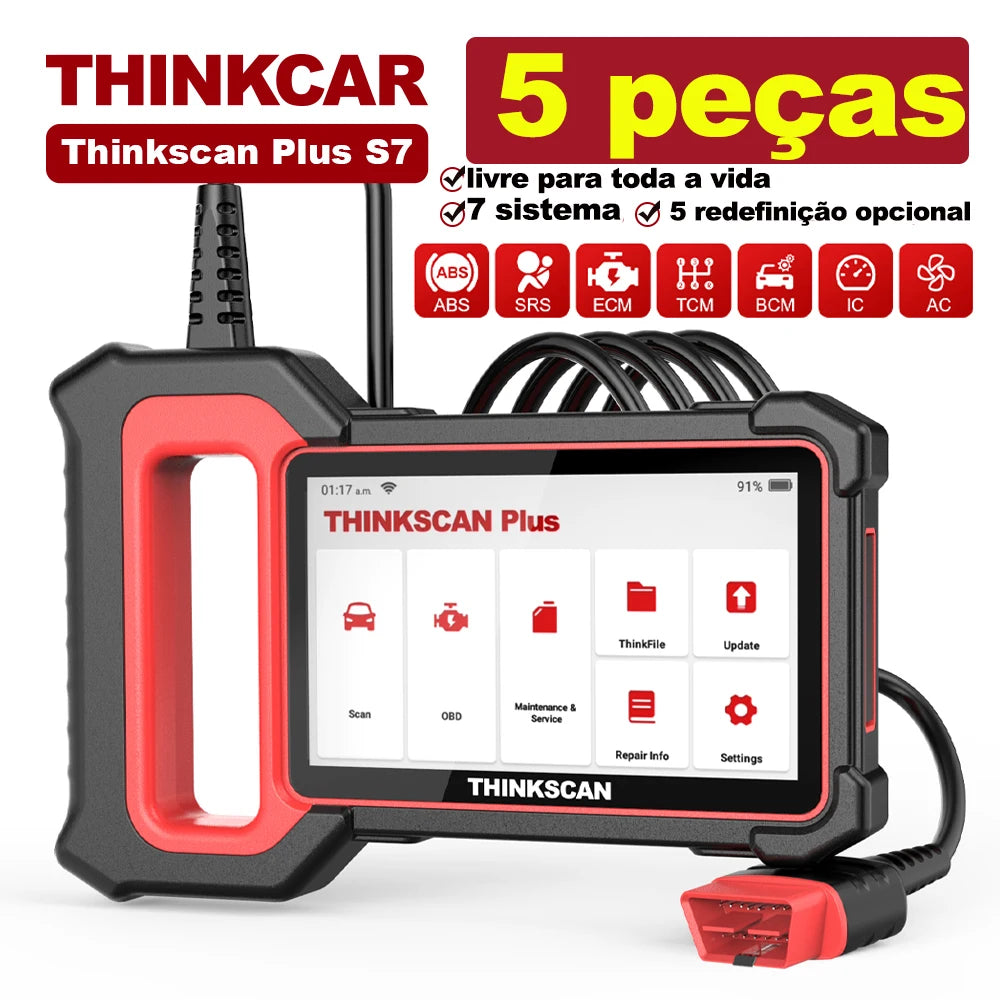 OBD2 Diagnoseapparaat – Autodiagnose Scanner – Foutcode Lezer – Auto Scanner Tool – Diagnose Tool Set 5 Stuks – 5 Inch IPS Scherm – Wifi & Bluetooth Verbinding