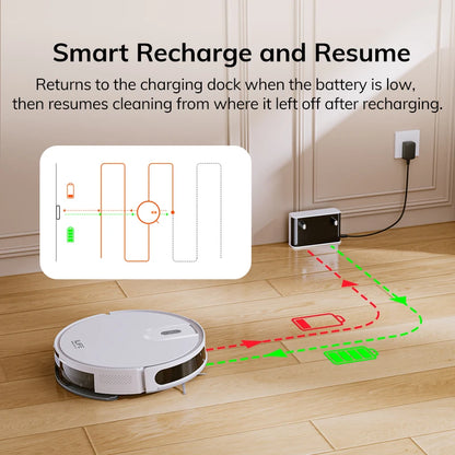 Draadloze Robotstofzuiger – Robotstofzuiger – Robotstofzuiger Met Wisfunctie – Robot Cleaner – Stofzuigrobot – Nat- En Droogfunctie – Lange Batterijduur 2,5 Uur