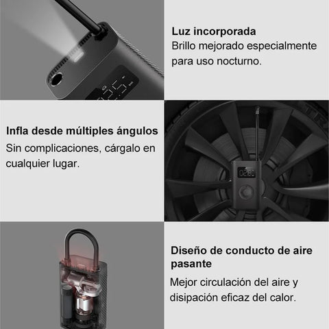 XIAOMI - Portable Air Compressor - Air Compressor - Tire Inflator - Mini Compressor - Electric Tire Pump - Smart Digital Tire Pressure Detection Inflator