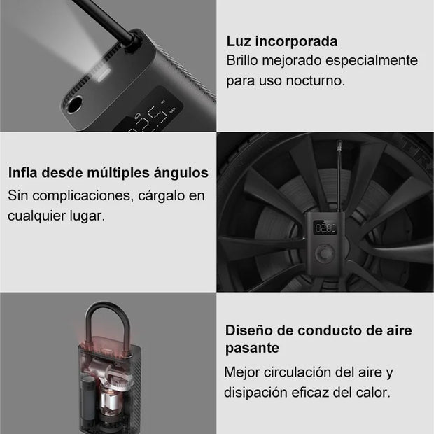XIAOMI - Portable Air Compressor - Air Compressor - Tire Inflator - Mini Compressor - Electric Tire Pump - Smart Digital Tire Pressure Detection Inflator