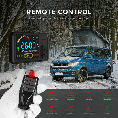 Luchtverwarmer – Diesel Heater – Auto Verwarming – Camper Heater – Garage Verwarmer – 8 kW Vermogen – 5L Brandstoftank