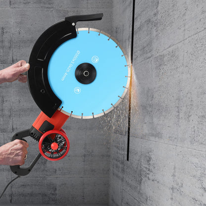 Elektrische Betonzaag – Betonzagen – Steenzaag – Diamantzaag – Watergekoeld Zaagblad – 4000W Motor – Instelbare Zaagdiepte
