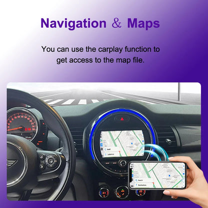 Draadloze CarPlay Adapter – Android Auto Interface – Bluetooth Multimedia Ontvanger – Auto Smartphone Integratie – BMW Mini NBT Variant – Plug & Play Installatie – Verbeterde Geluidskwaliteit - QUORE