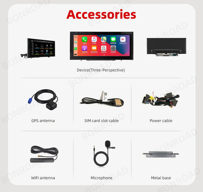 Android Car Radio – Multimedia Speler – Autoradio – Navigatiesysteem – Touchscreen – 10,25 Inch – Android 13 – CarPlay Draadloos & Bekabeld