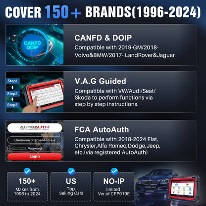 OBD2 Scanner – Autodiagnose Tool – Foutcode Uitlezer – Auto Scanner – Diagnosetool – 7 Inch Touchscreen – 31+ Servicefuncties