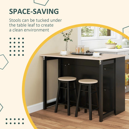 Barset – Barkrukken – Inklapbare Tafel – Bistroset – Compact Design – Ruimtebesparend – Stevig En Duurzaam