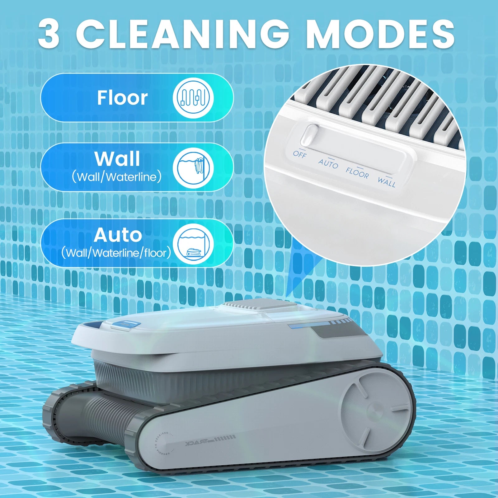 Zwembadrobot – Zwembadreiniger – Automatische Pool Cleaner – Draadloze Zwembadstofzuiger – 45.000 Pa Zuigkracht – 120 Min Batterijduur - QUORE
