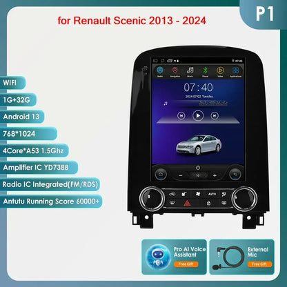 9,7 Inch Autoradio – Multimediasysteem – Navigatie – Carplay – Touchscreen – Android 14 – Snelle Octa-Core Processor - QUORE