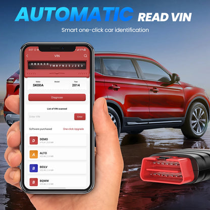 OBD Scanner - OBD2 - Auto Scanner - Auto uitlezen - Diagnose Apparatuur voor Auto's - OBD2 Bluetooth Auto Scanner - All-System Diagnose Tool - Universele Auto Code Reader - 120+ Automerken - Lifetime Gratis Updates - 2025 Versie - QUORE