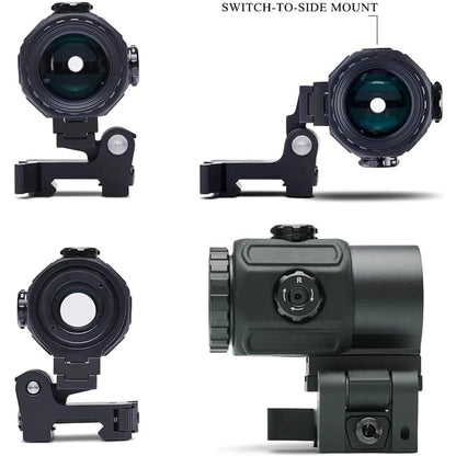 558+G33 Holographic Reflex Sight Red Dot Optic Sight with G33 3X Magnifier Combo Built-in Flip QD Mount - QUORE