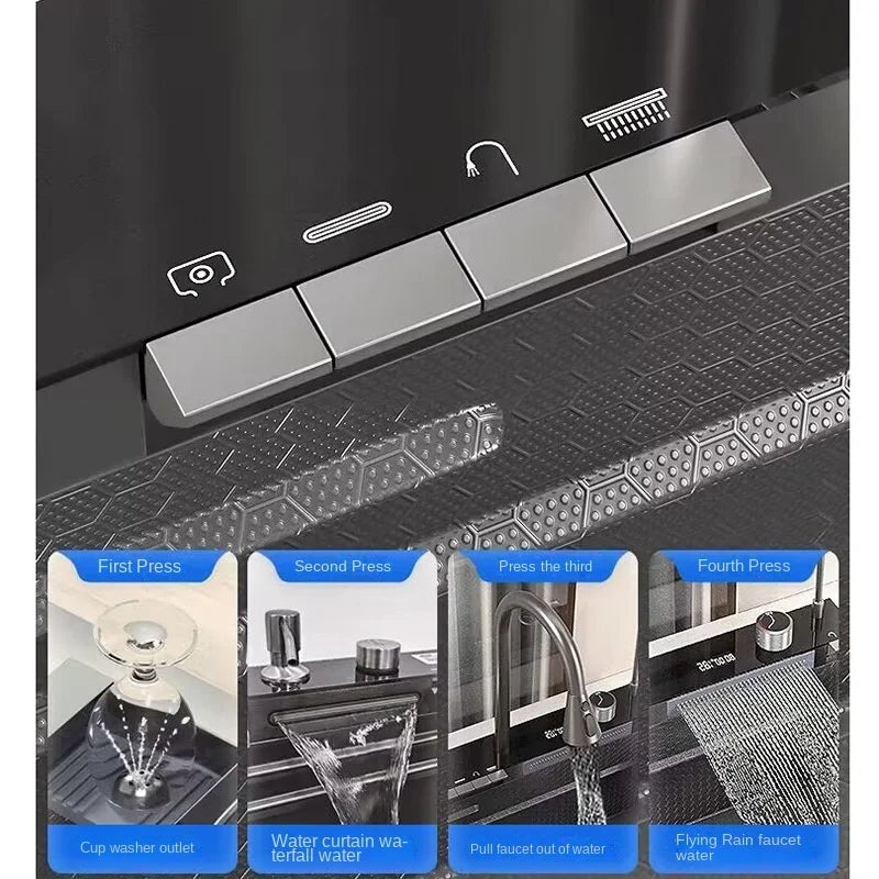 Keukenkraan – RVS Kraan – Keukenmengkraan – Duurzame Kraan – Roestvrij Staal – Keramische Cartridge – Corrosiebestendig - 68x46CM - QUORE