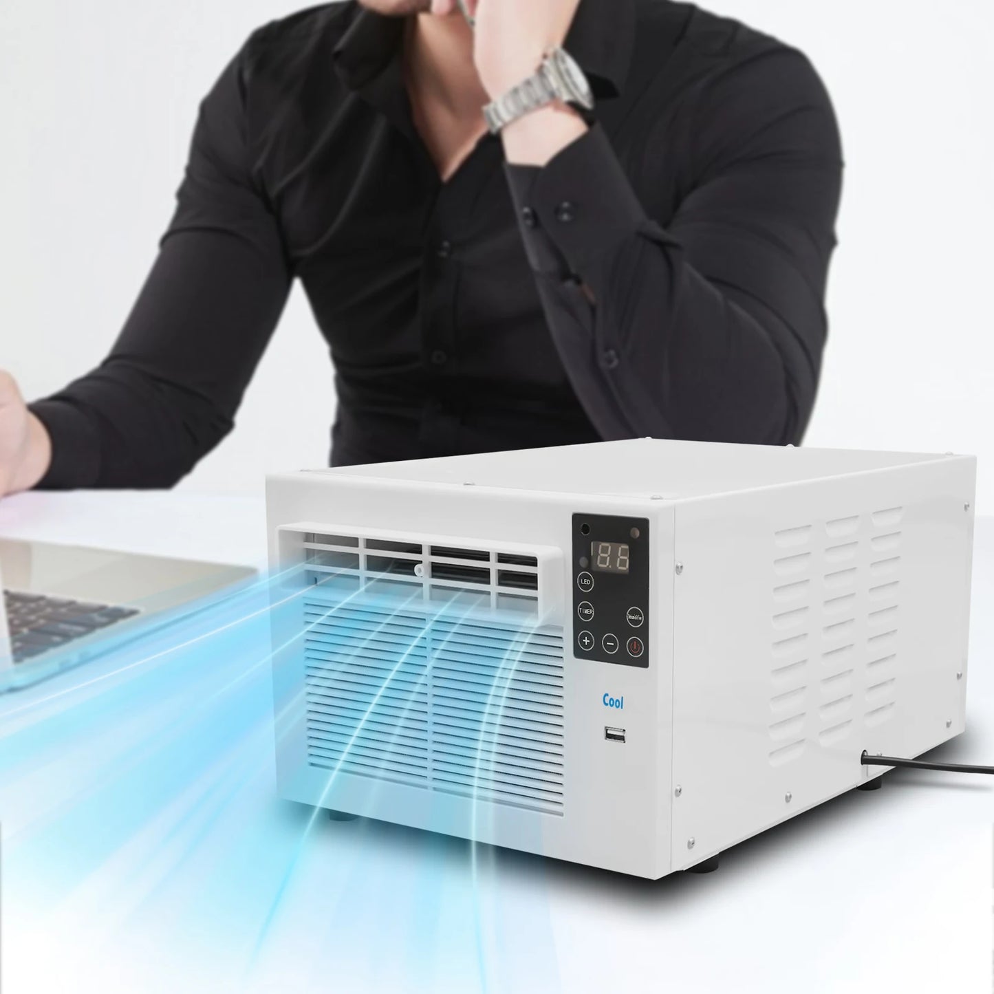 Luchtkoeler – Aircooler – Ventilator – Mobiele Koeler – Compact – Fluisterstil – Timerfunctie