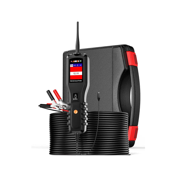 PB100 - Auto-circuittester - Alle circuittester - Inspectie-instrumenten - Power Circuit-sondekit - Digitale Voltmeter - TFT-kleurendisplay - 24V - Zwart
