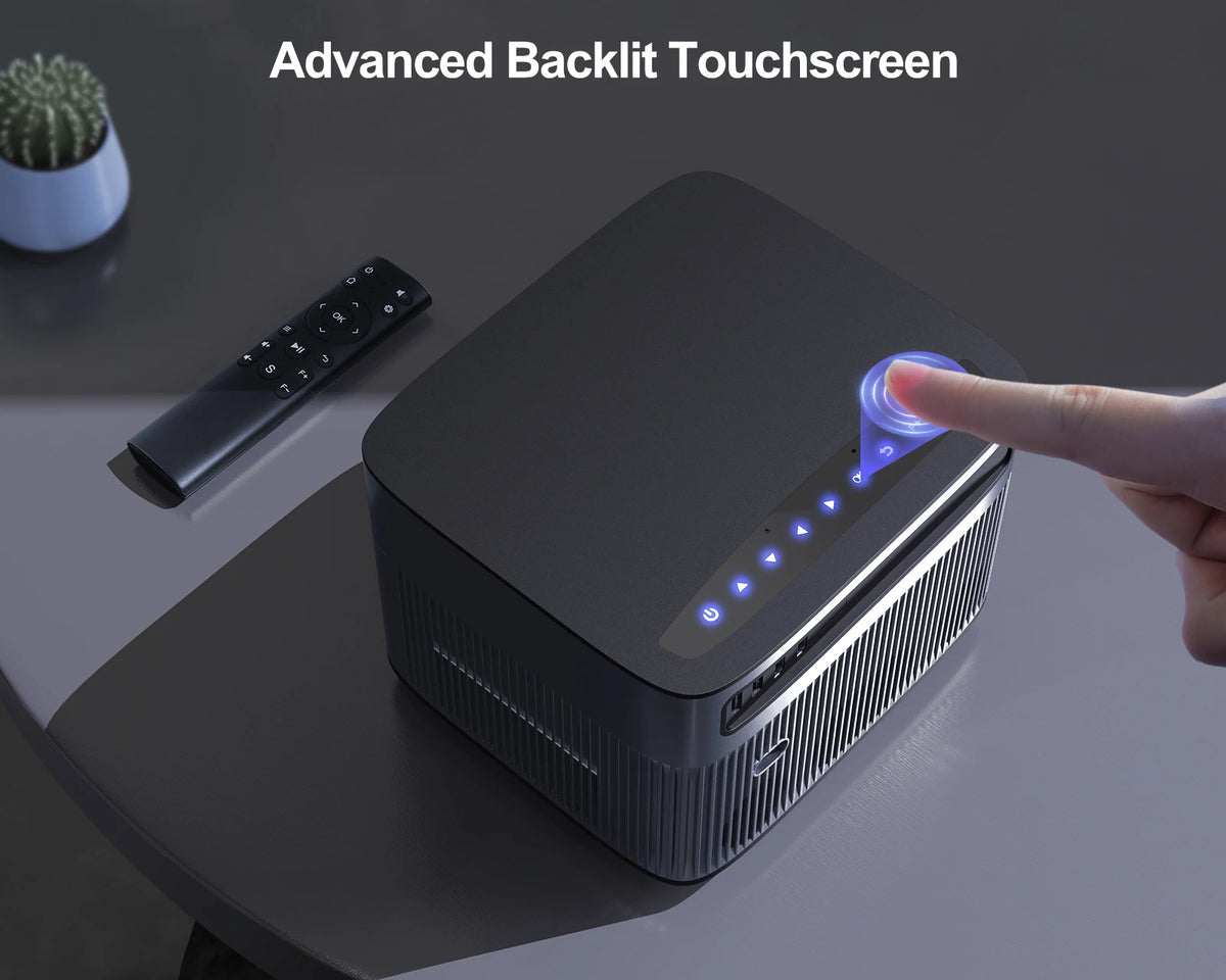 Wimius - Beamer - Projector Beamer - Mini Meamer - Full HD 1080P - 1920x1080dpi - Automatische focus - met WiFi - 15000lumens - QUORE
