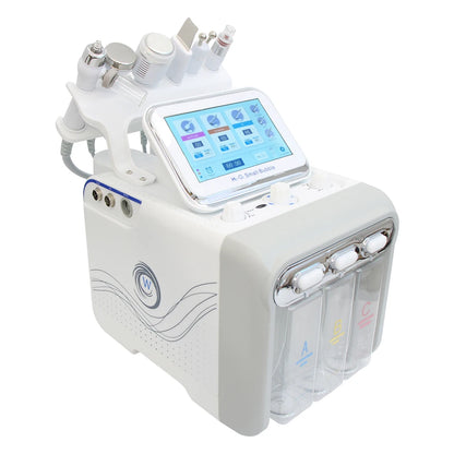 Hydro Dermabrasie Machine – Water Peeling Apparaat – Gezichtsreiniger – Huidverjonging Apparaat – Ultrasonische Gezichtsbehandeling – 6-in-1 Multifunctioneel – RF Lifting & EMS Technologie - QUORE