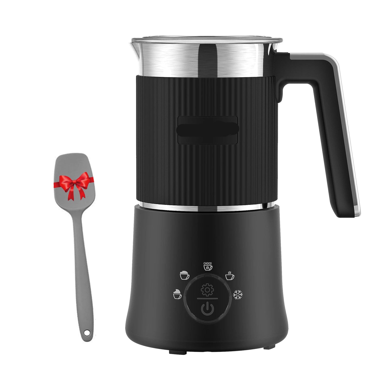 Melkopschuimer - Melkopschuimer Electrisch - Milk Frother - 5-in-1 – Warm & Koud Schuim – Warme Chocolademaker – Vaatwasserbestendig