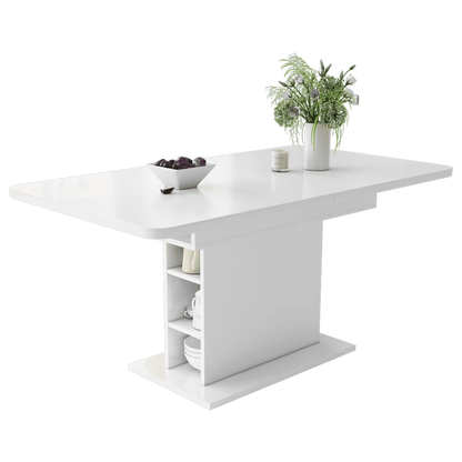 Uitschuifbare Eettafel – Verstelbare Tafel – Uitklapbare Eettafel – Flexibele Tafel – Met Slimme Opbergruimte – Ruimtebesparend Ontwerp