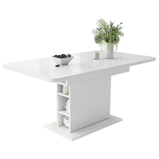 Uitschuifbare Eettafel – Verstelbare Tafel – Uitklapbare Eettafel – Flexibele Tafel – Met Slimme Opbergruimte – Ruimtebesparend Ontwerp