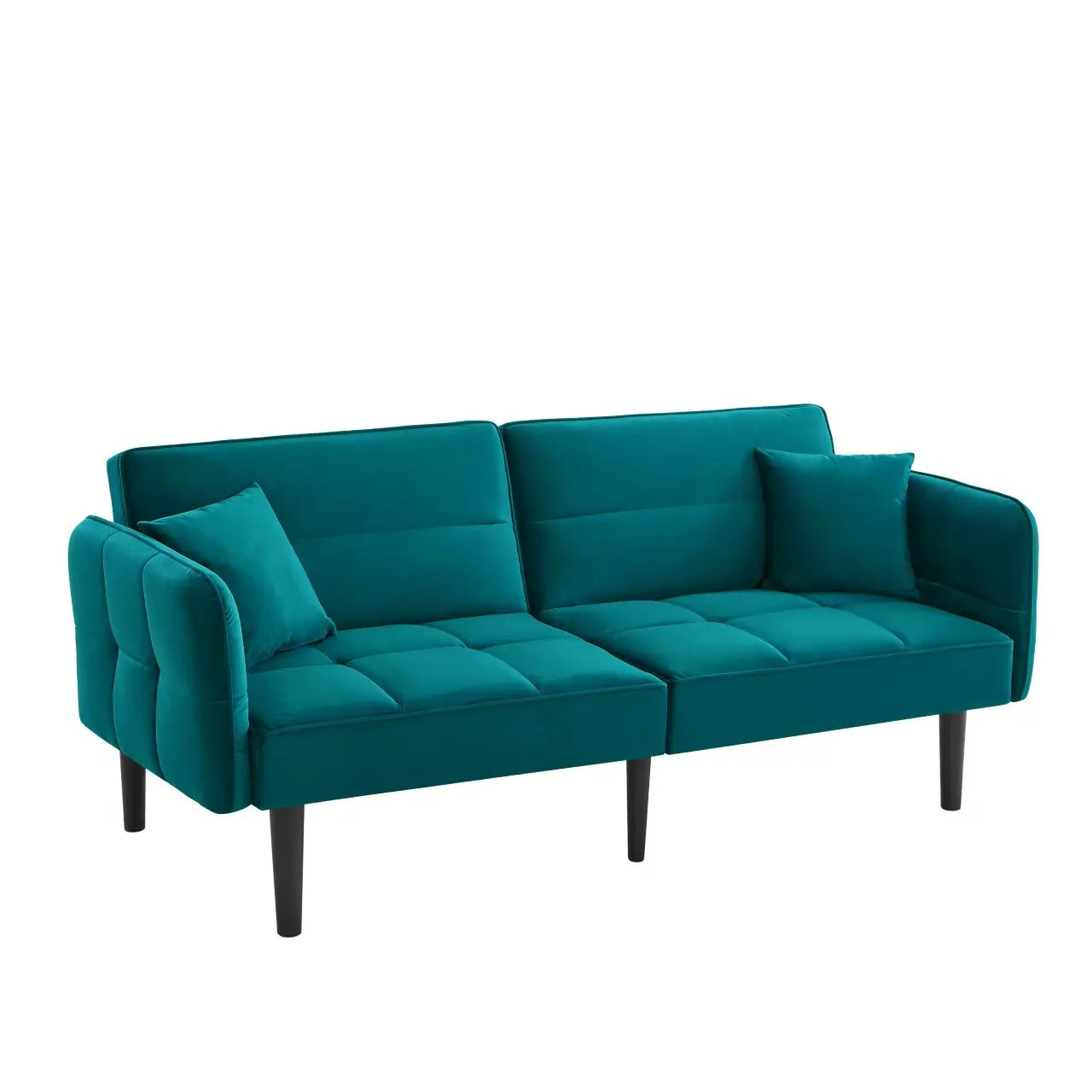Slaapbank – Bank – Sofa Bed – 2-Zitsbank – Verstelbare Rugleuningen – Duurzaam Velvet – Ergonomisch Schuim - QUORE