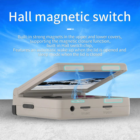 ANBERNIC RG35XXSP Retro Flip Handheld Game Console 3.5" IPS Screen Linux H700 Video Game Player Support Streaming WIFI Bluetooth