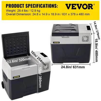 Sihao 15L 20L 30L 35L 40L 45L 50L 55L Portable Refrigerator Compressor Fridge Freezer Mini Cooler for Outdoor Camping BBQ Picnic