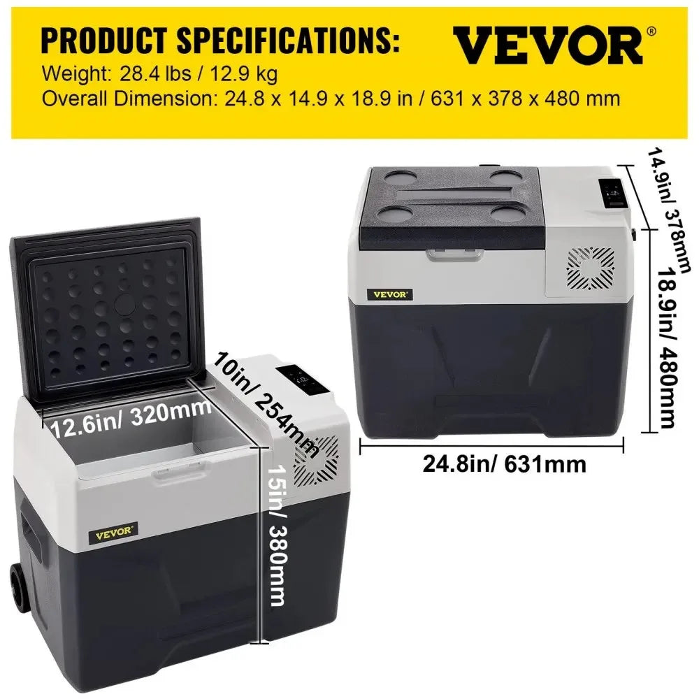Sihao 15L 20L 30L 35L 40L 45L 50L 55L Portable Refrigerator Compressor Fridge Freezer Mini Cooler for Outdoor Camping BBQ Picnic