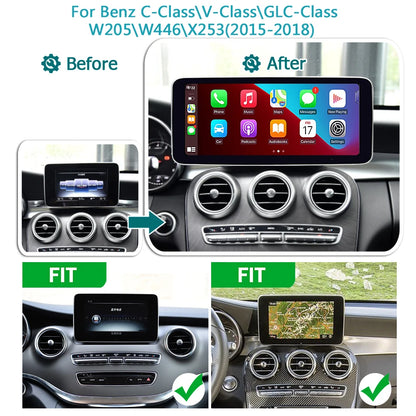 12,5'' Multimediascherm – Draadloos CarPlay – Android 14 Systeem – Auto Radio – Touchscreen – Plug & Play Installatie – 4G LTE Connectiviteit