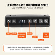 Sit Stand Desk - Sit Stand Desk Electric - Desk Frame - Desk Frame Electric - Electric Desk Frame - DIY Workstation Base - for Home and Office - 90-135cm - Single - Black