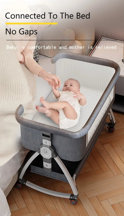 5-in-1 Elektrisch Cosleeper Babybed – Verstelbaar en Draagbaar Wiegje met Elektrisch Schommelen – 6 Snelheden – 4D Ademend Luchtmatras – Ideaal voor Pasgeborenen