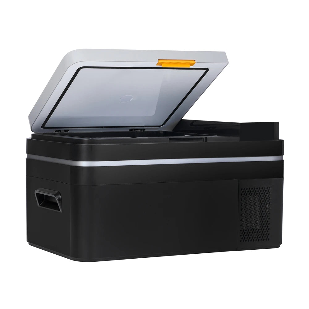 Mini Koelkast - Auto Koelkast - Mini Fridge - Frigo - Draagbare - Kleine -Compressor Koelbox - Elektrische Vriesbox - Enkel Zone - Digitaal Display - Compacte -  220V - 28L - 62.3 x 37.8 x 37 cm - Zwart